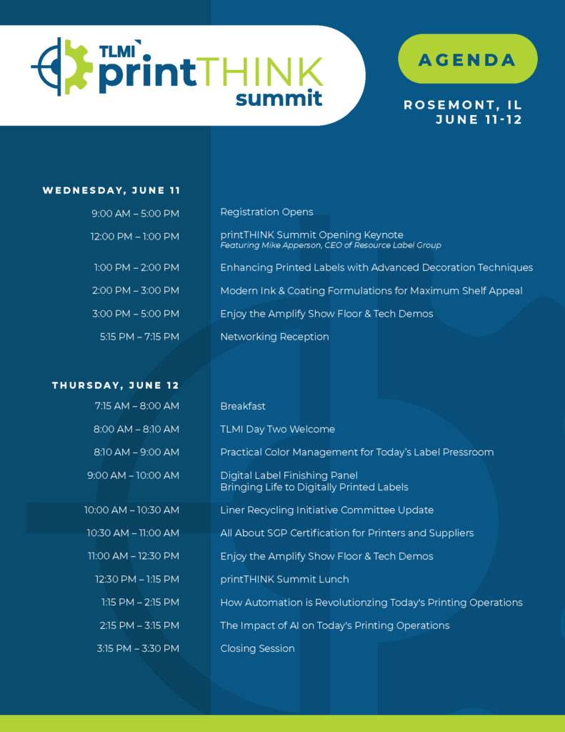 printTHINK Summit Agenda